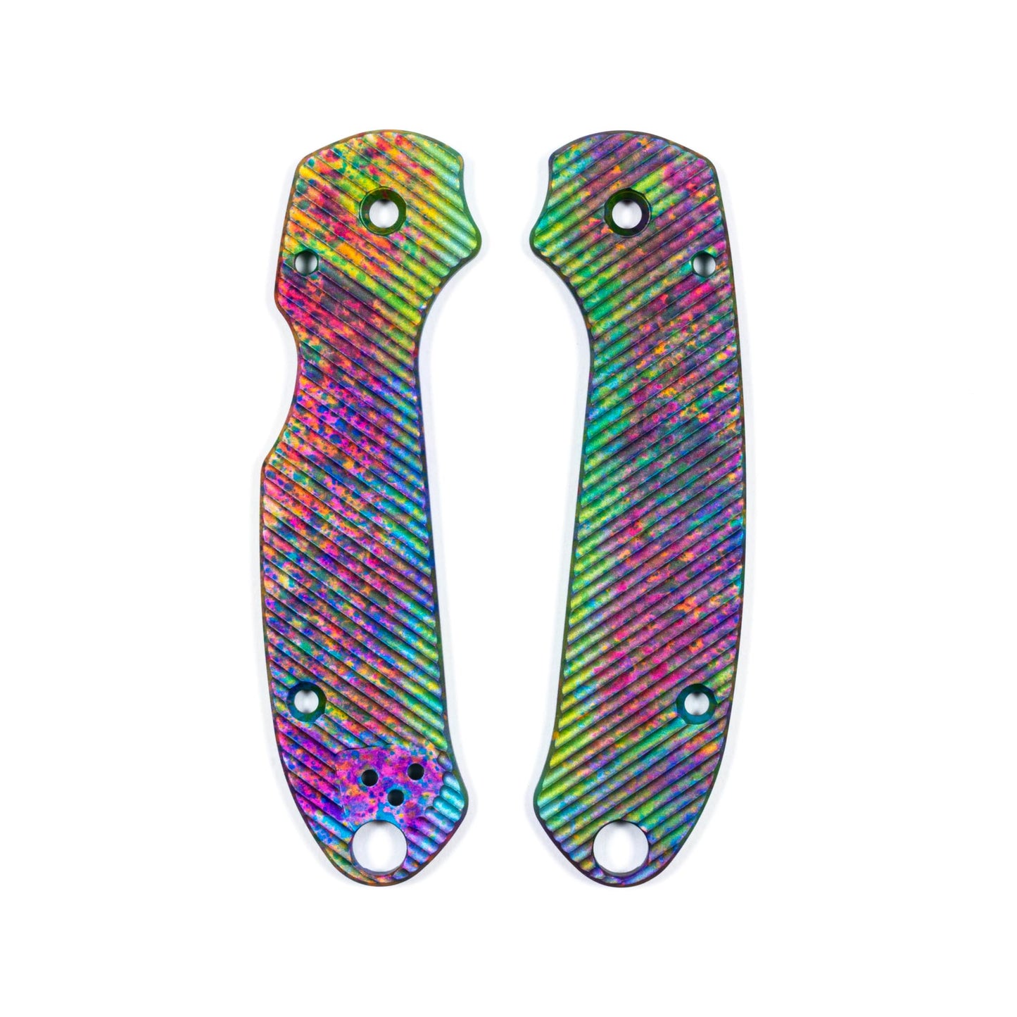 Spyderco Para 3 Skinny Contoured Anodized Aluminum Scale Sets