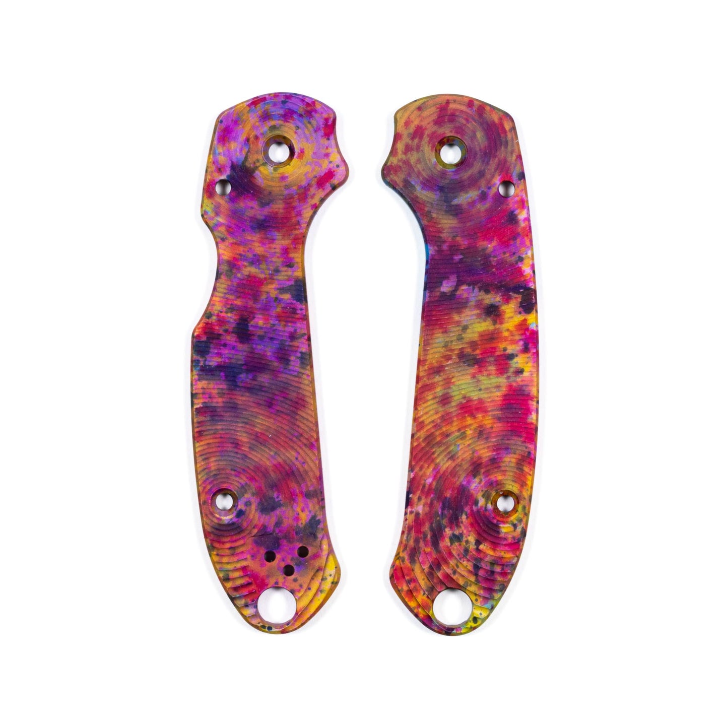 Spyderco Para 3 Skinny Contoured Anodized Aluminum Scale Sets