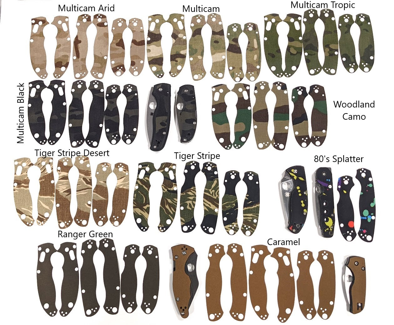 Spyderco Paramilitary 2 Titanium Inlay Scale Set