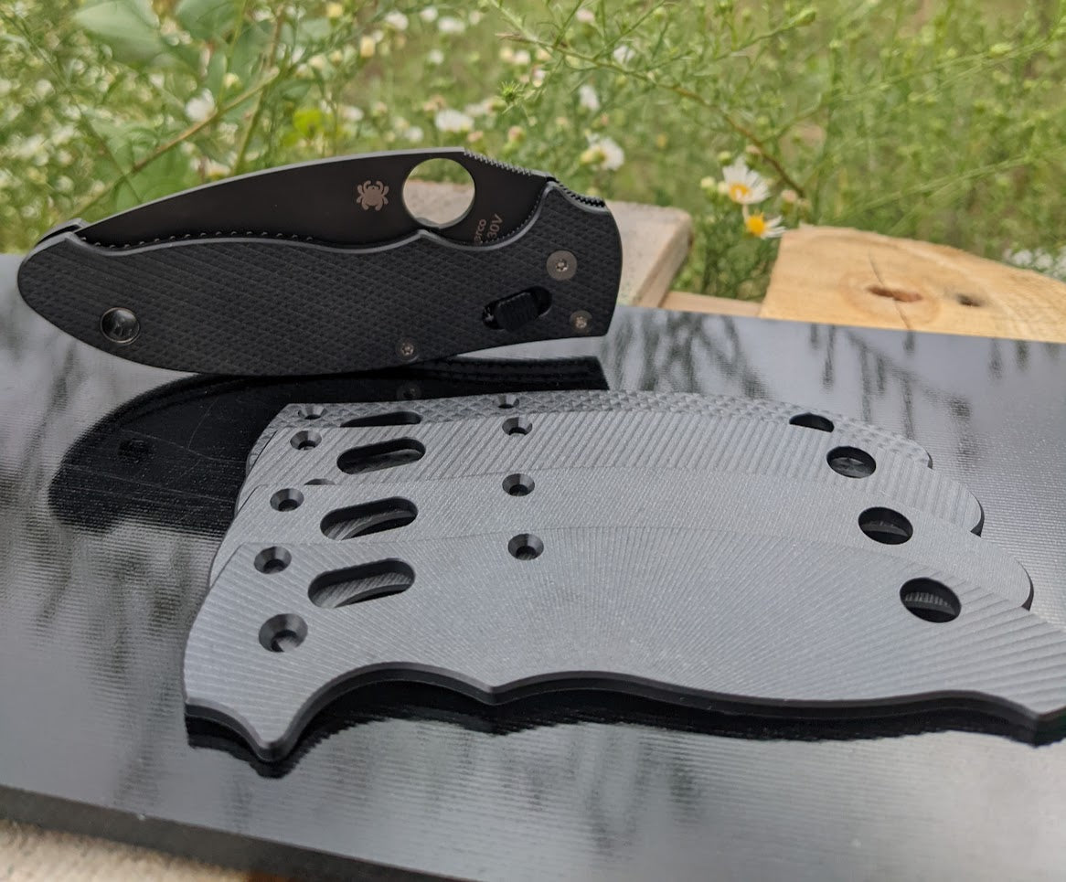 Spyderco Manix 2 Black Ultem Scale Sets