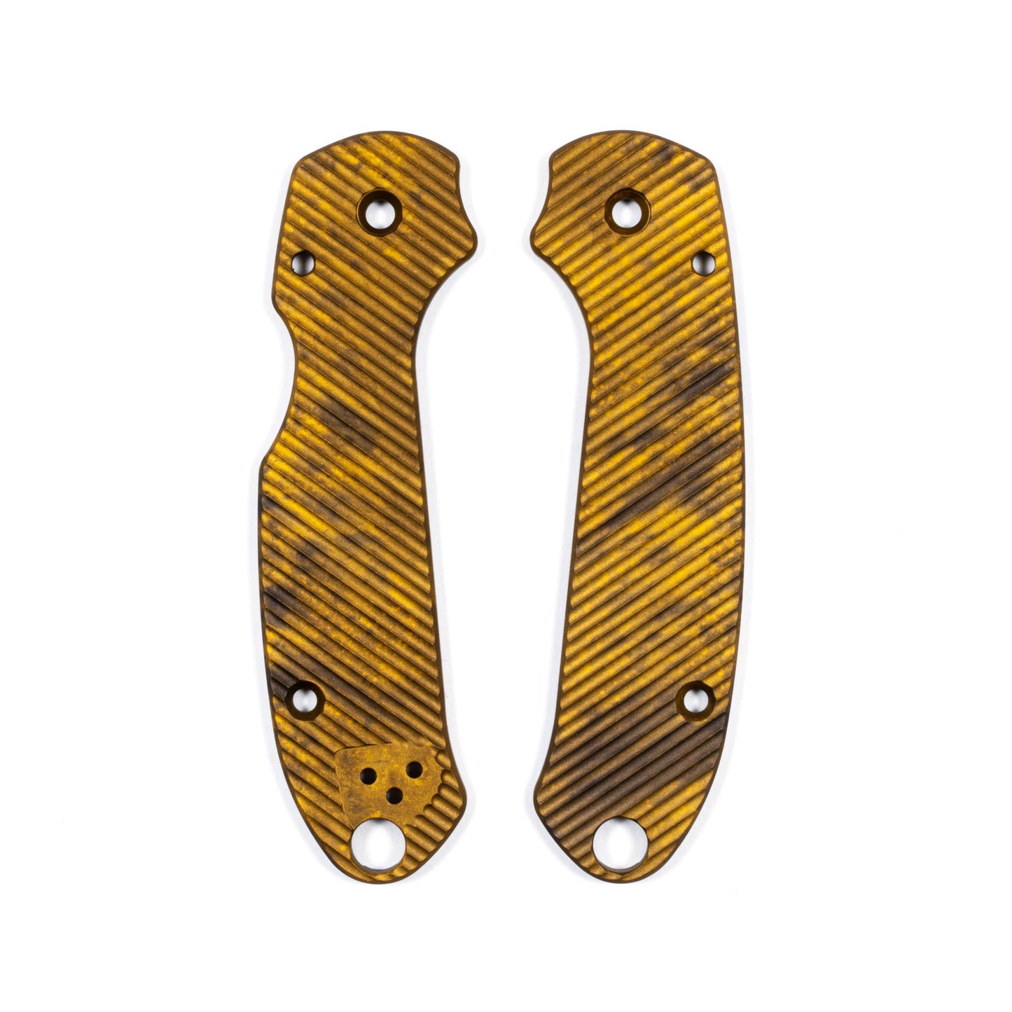 Spyderco Para 3 Skinny Contoured Anodized Aluminum Scale Sets