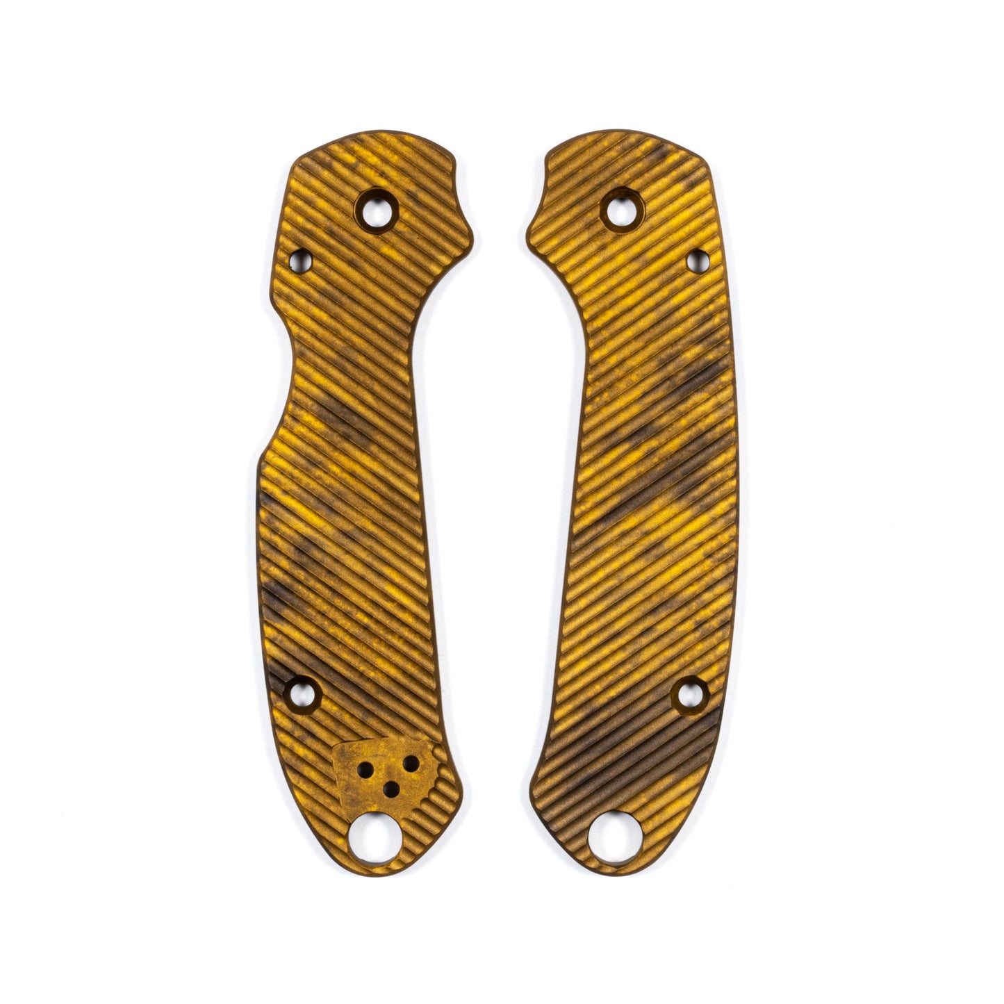 Spyderco Para 3 Skinny Contoured Anodized Aluminum Scale Sets