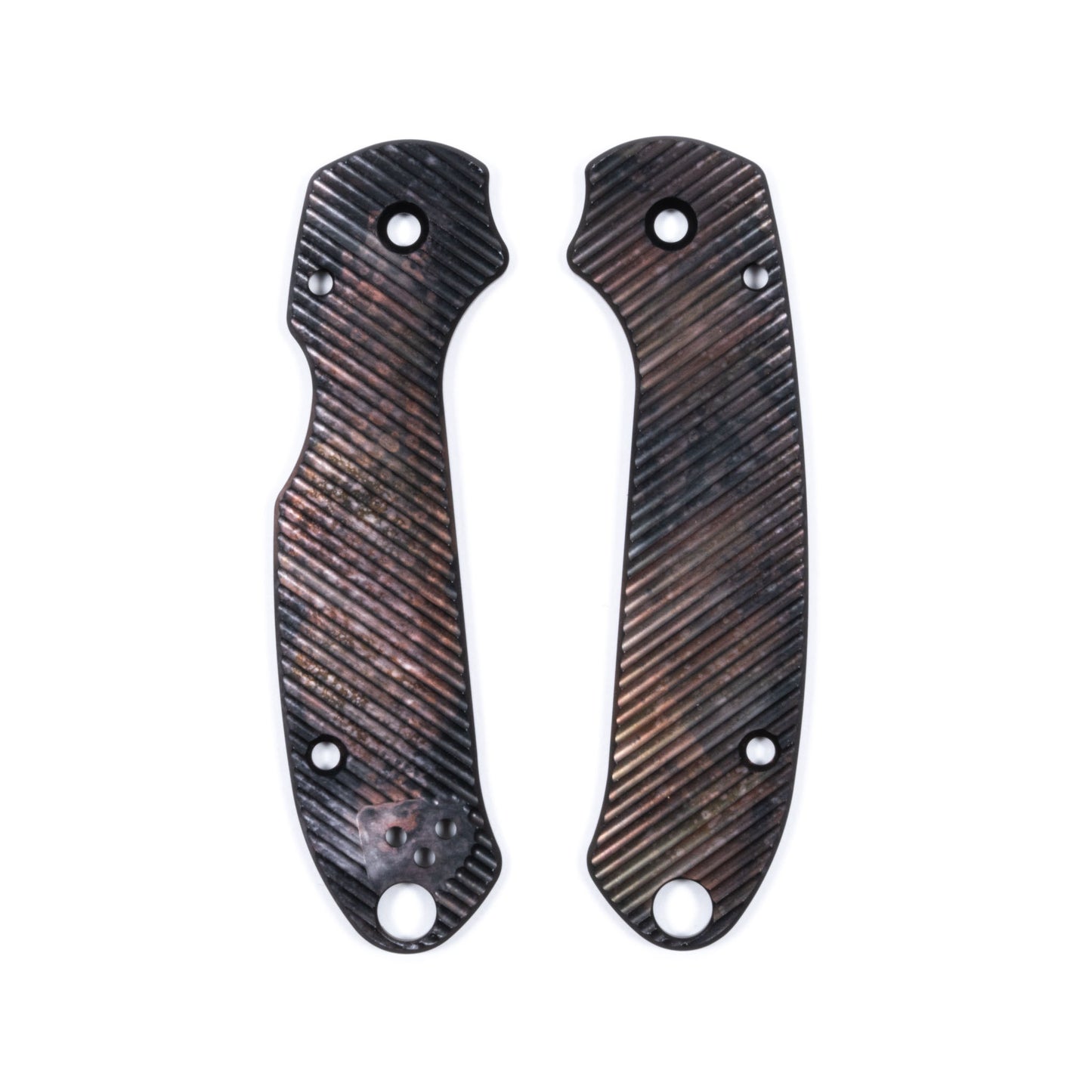 Spyderco Para 3 Skinny Contoured Anodized Aluminum Scale Sets