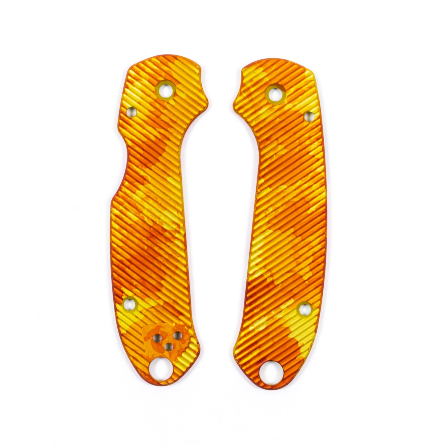 Spyderco Para 3 Skinny Contoured Anodized Aluminum Scale Sets
