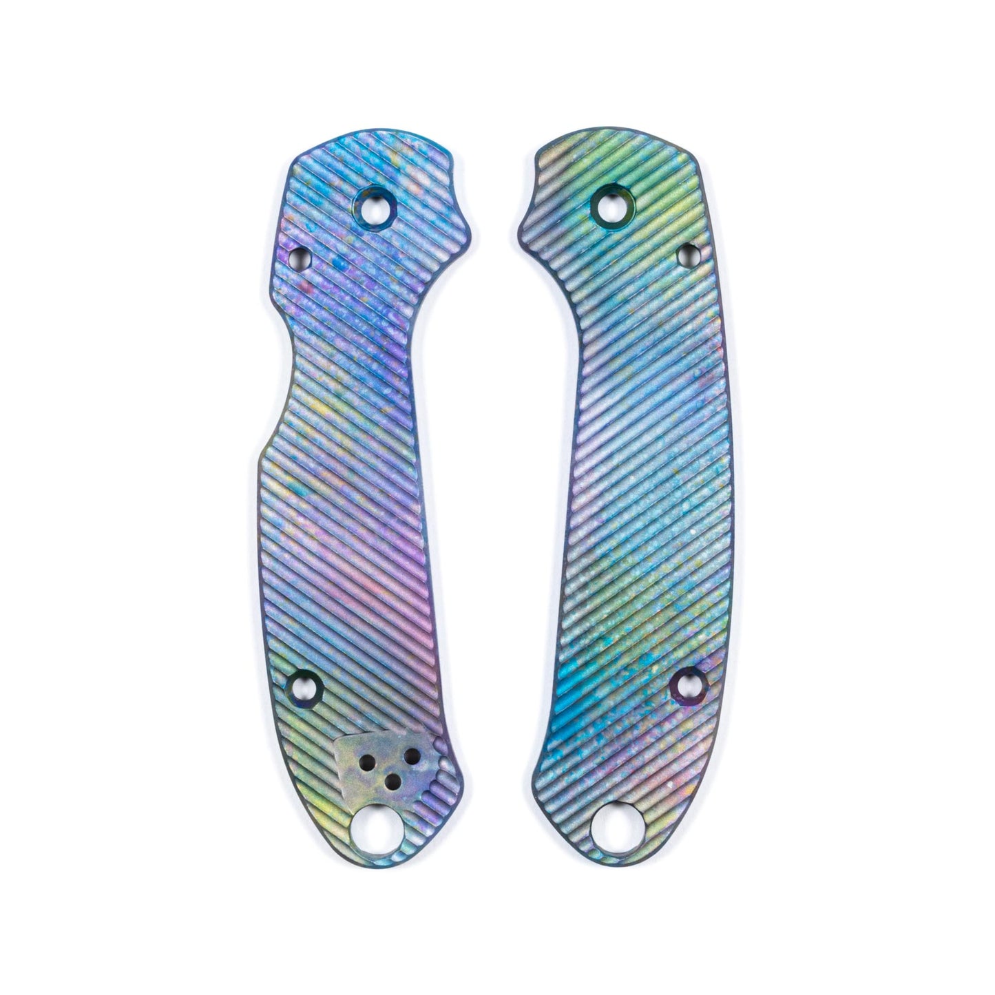 Spyderco Para 3 Skinny Contoured Anodized Aluminum Scale Sets