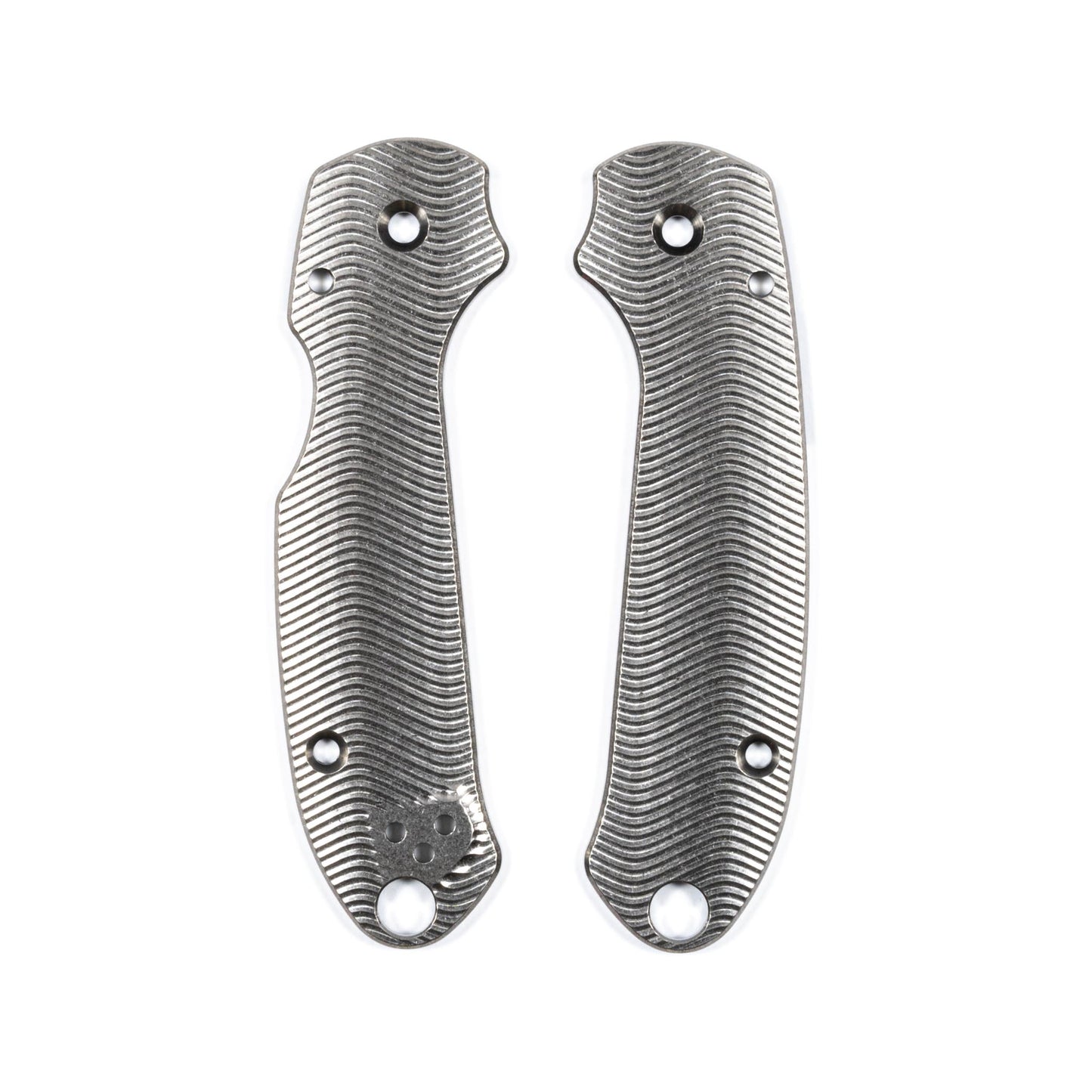 Spyderco Para 3 Skinny Contoured Titanium Featherweight Scale Set