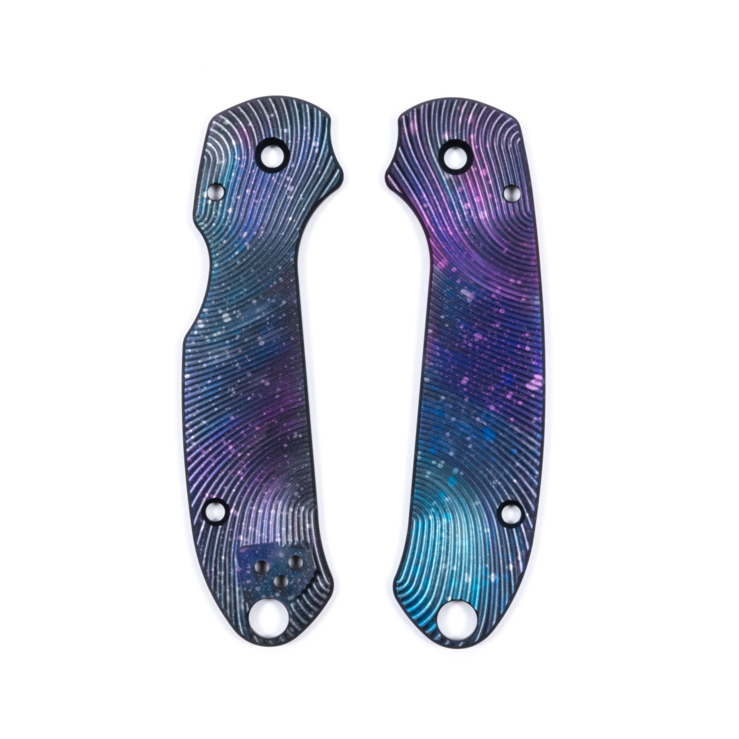Spyderco Para 3 Skinny Contoured Anodized Aluminum Scale Sets