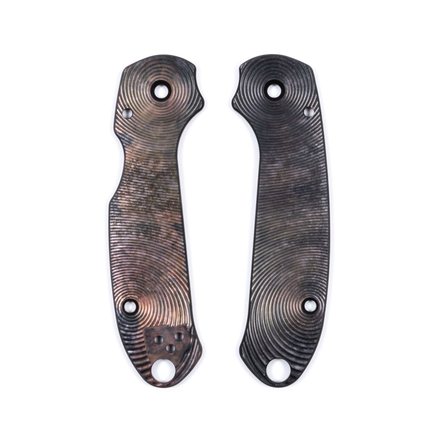 Spyderco Para 3 Skinny Contoured Anodized Aluminum Scale Sets