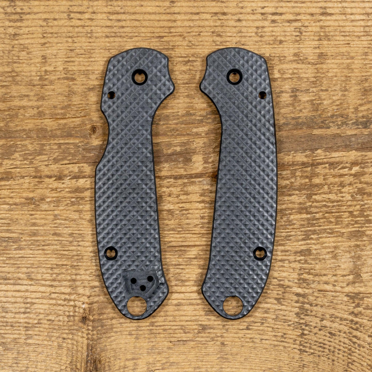 Spyderco PM3 Contoured Skinny Ultem Black Scales Sets