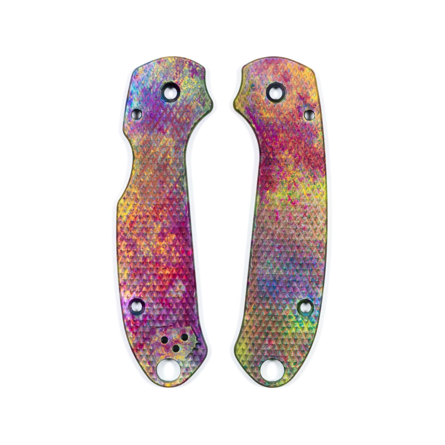 Spyderco Para 3 Skinny Contoured Anodized Aluminum Scale Sets