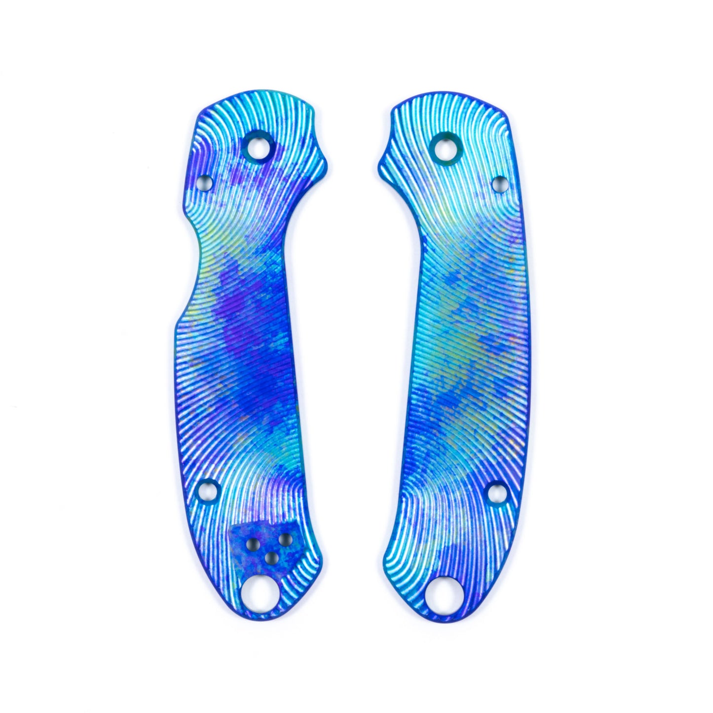 Spyderco Para 3 Skinny Contoured Anodized Aluminum Scale Sets
