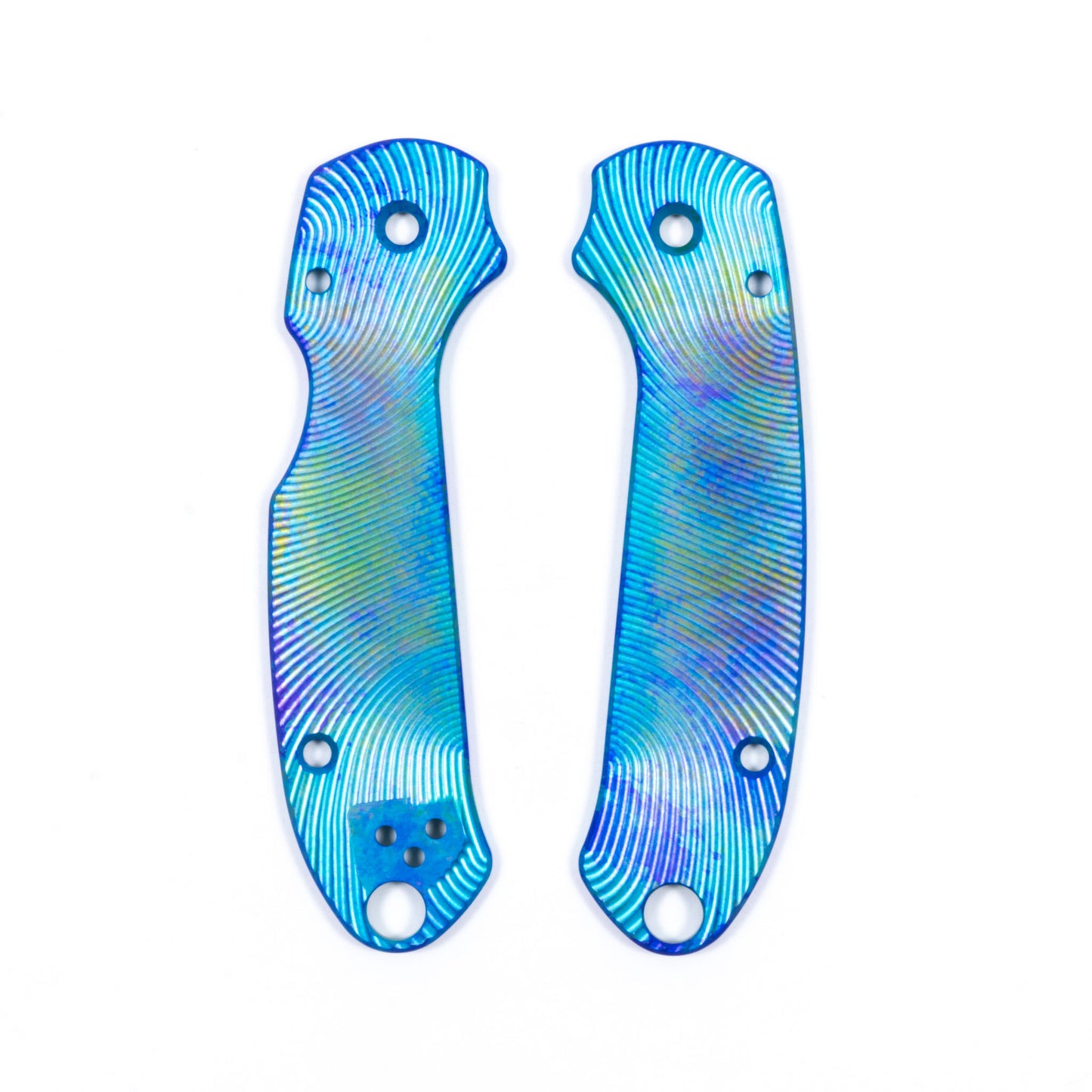 Spyderco Para 3 Skinny Contoured Anodized Aluminum Scale Sets