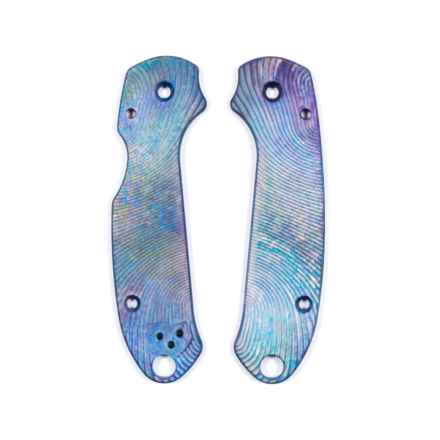 Spyderco Para 3 Skinny Contoured Anodized Aluminum Scale Sets