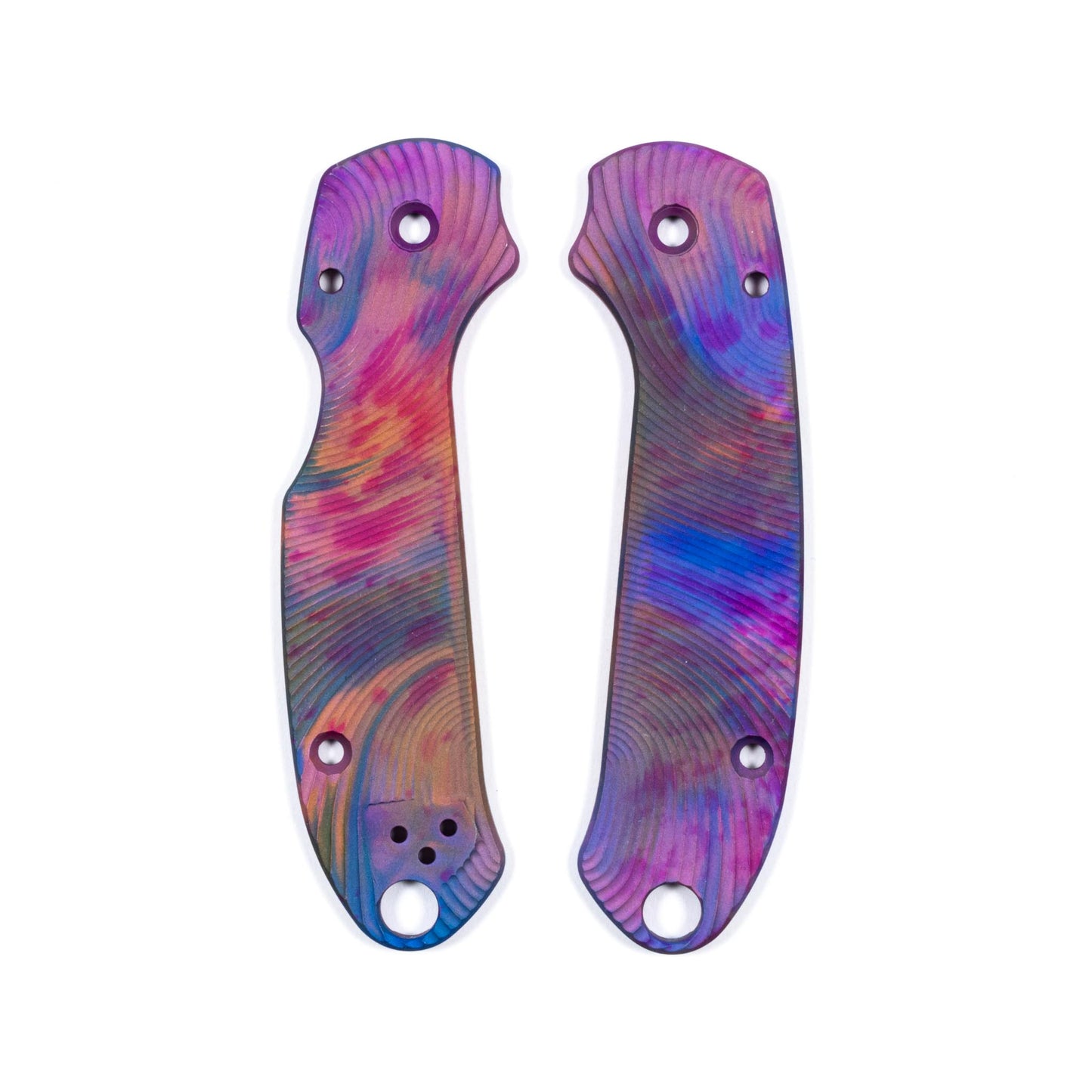 Spyderco Para 3 Skinny Contoured Anodized Aluminum Scale Sets