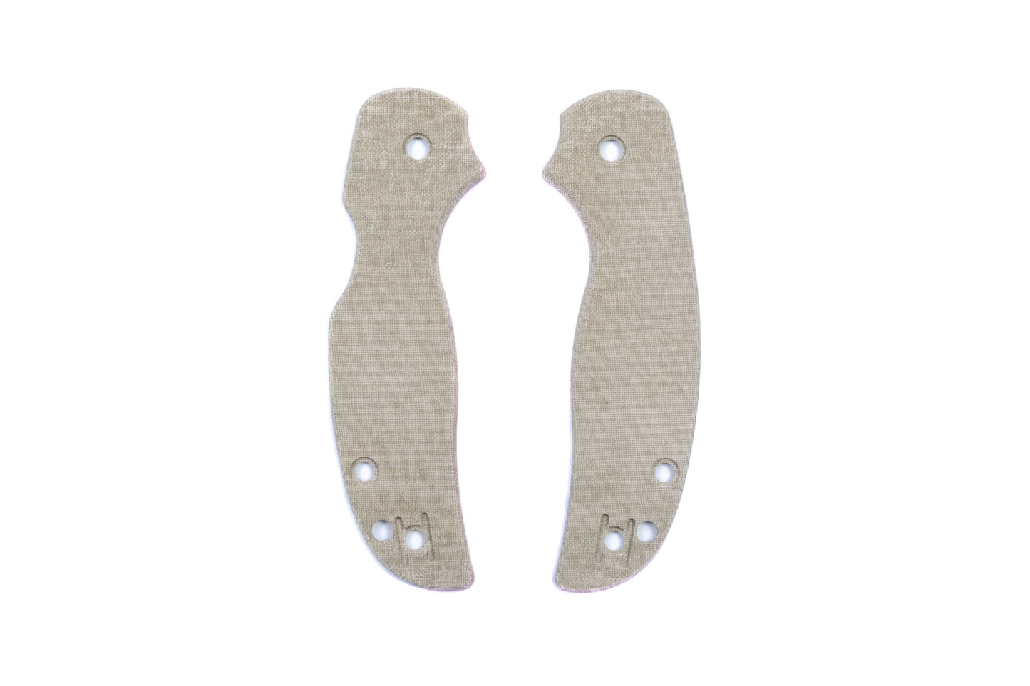 Spyderco Sage 5 Micarta Right Hand Tip Up and Left Hand Tip Up Scale Sets