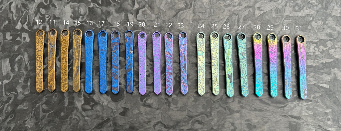 Chris Reeves Knives(CRK) Matte Timascus Pocket Clips