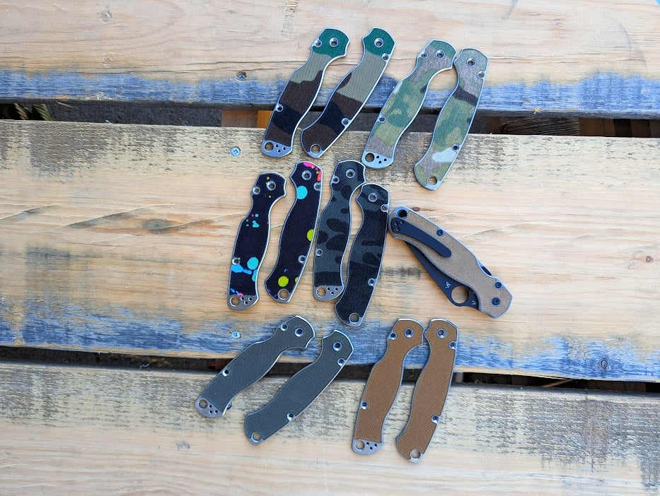 Spyderco Paramilitary 2 Titanium Inlay Scale Set