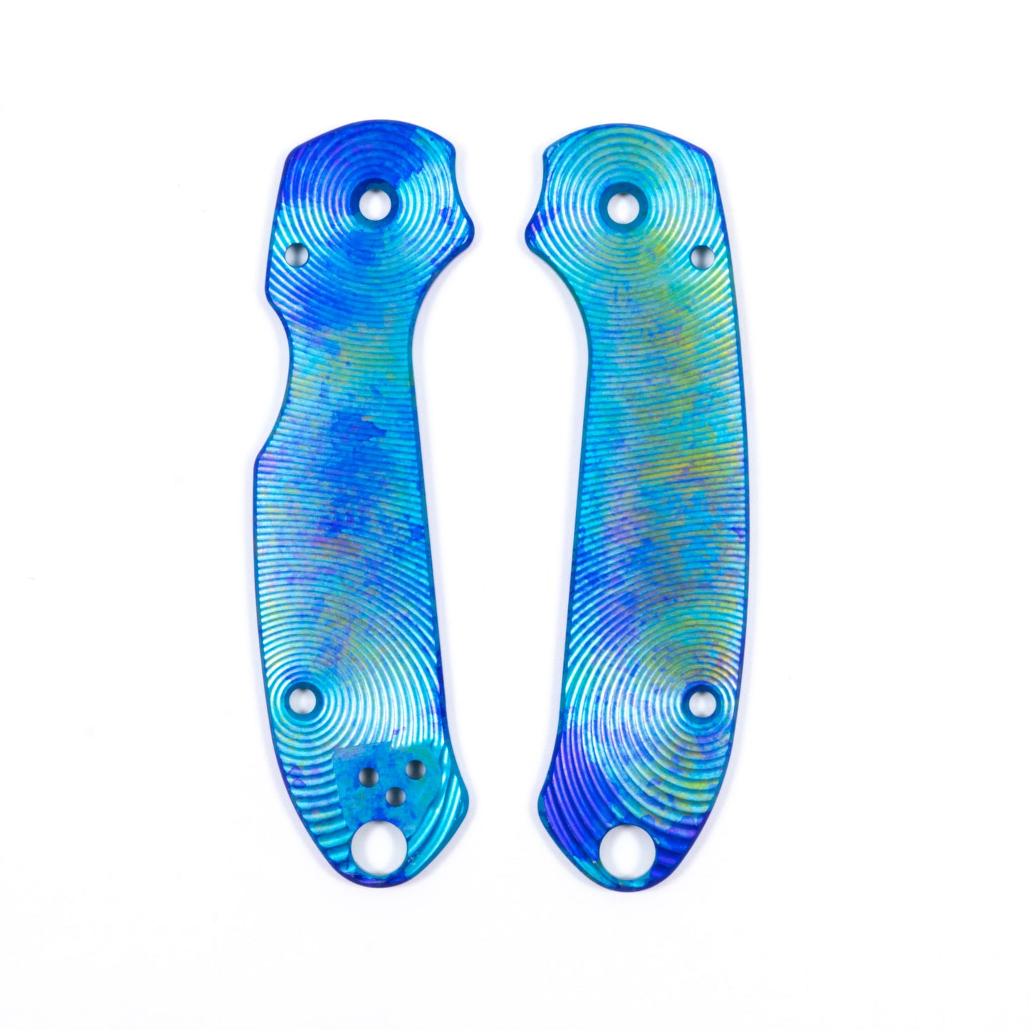 Spyderco Para 3 Skinny Contoured Anodized Aluminum Scale Sets