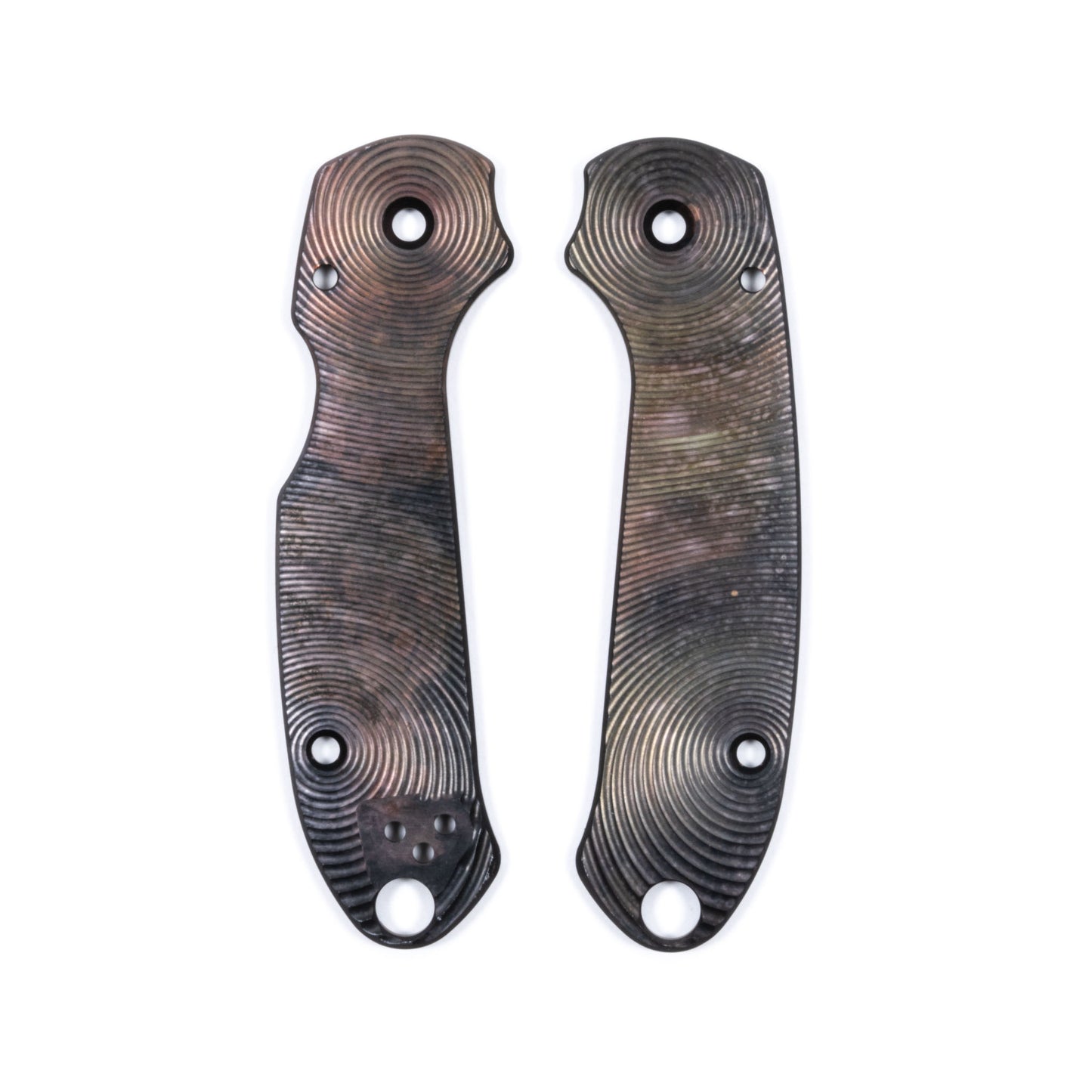 Spyderco Para 3 Skinny Contoured Anodized Aluminum Scale Sets