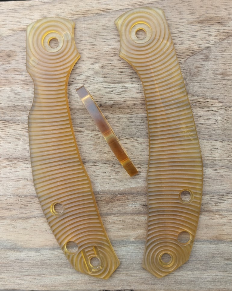 Spyderco Kapara Amber Ultem Scale Sets