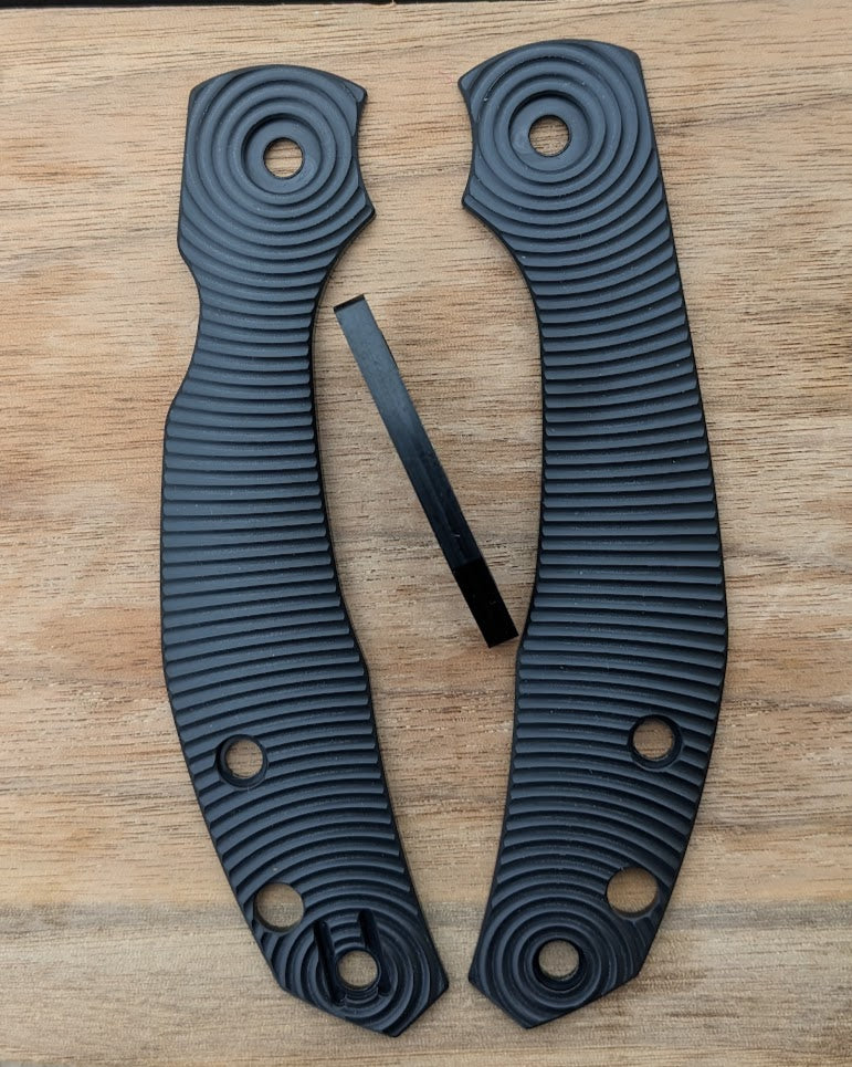 Spyderco Kapara Black Ultem Scale Sets