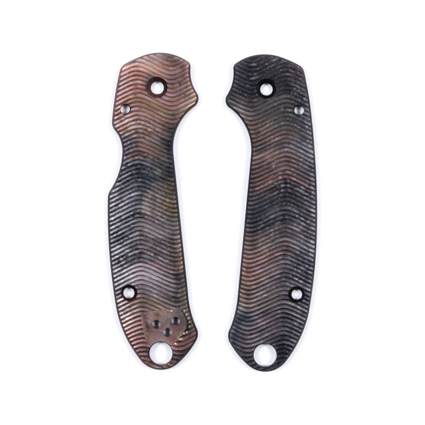 Spyderco Para 3 Skinny Contoured Anodized Aluminum Scale Sets