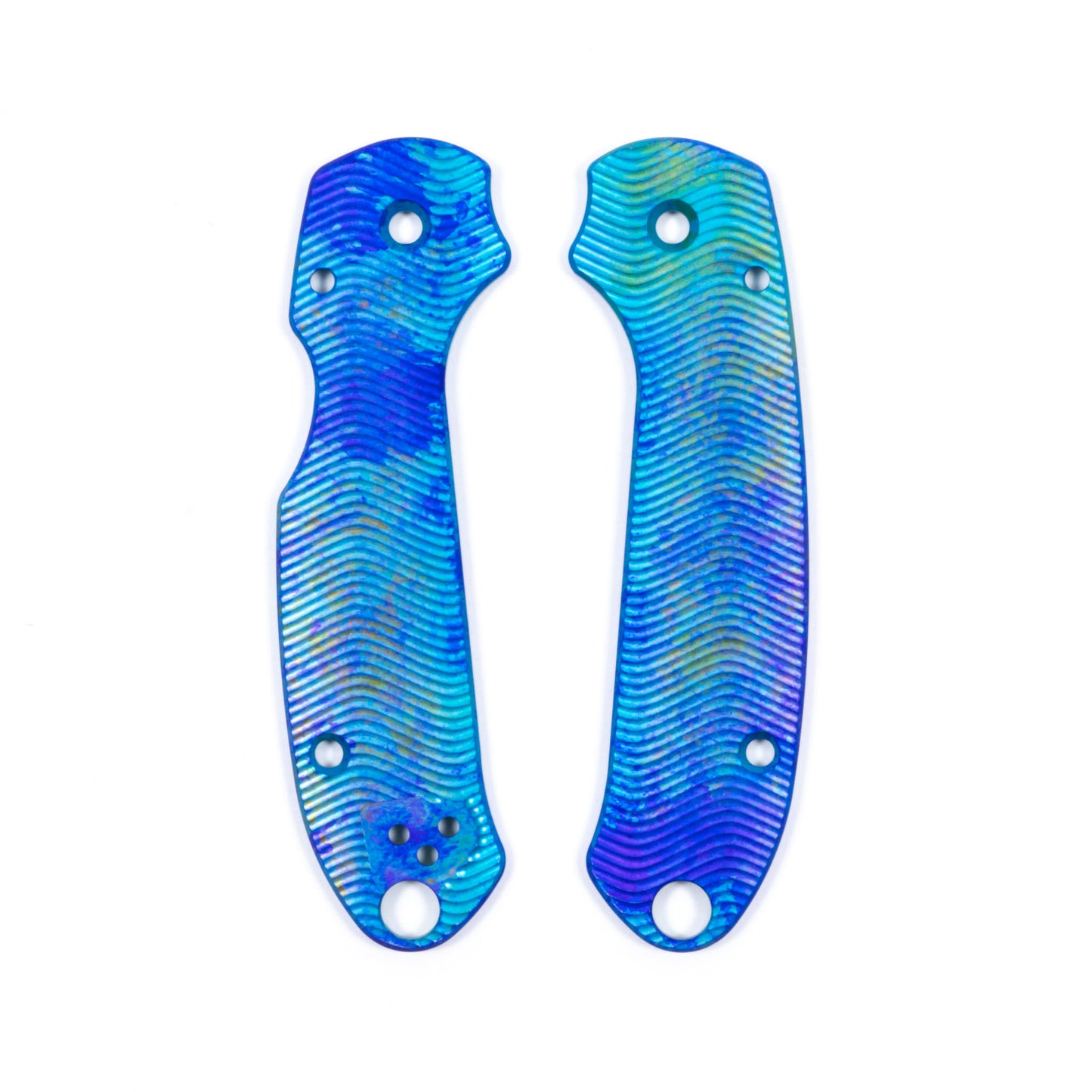 Spyderco Para 3 Skinny Contoured Anodized Aluminum Scale Sets