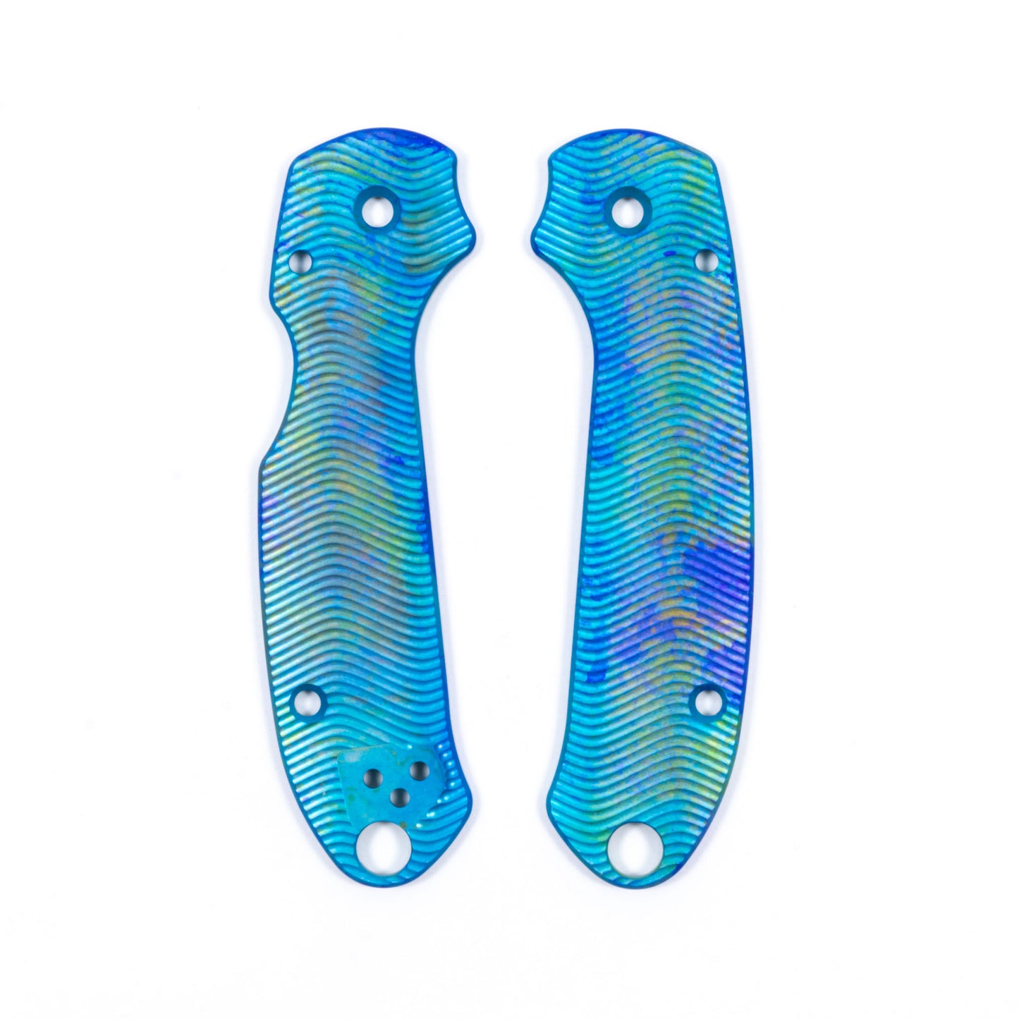 Spyderco Para 3 Skinny Contoured Anodized Aluminum Scale Sets