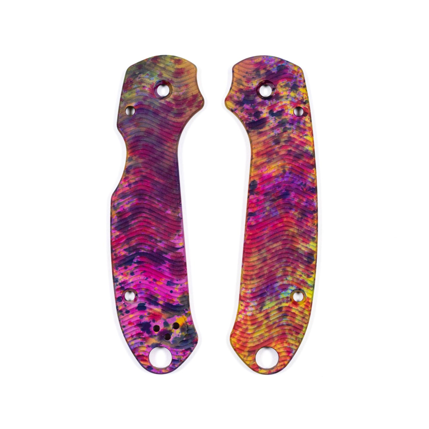 Spyderco Para 3 Skinny Contoured Anodized Aluminum Scale Sets