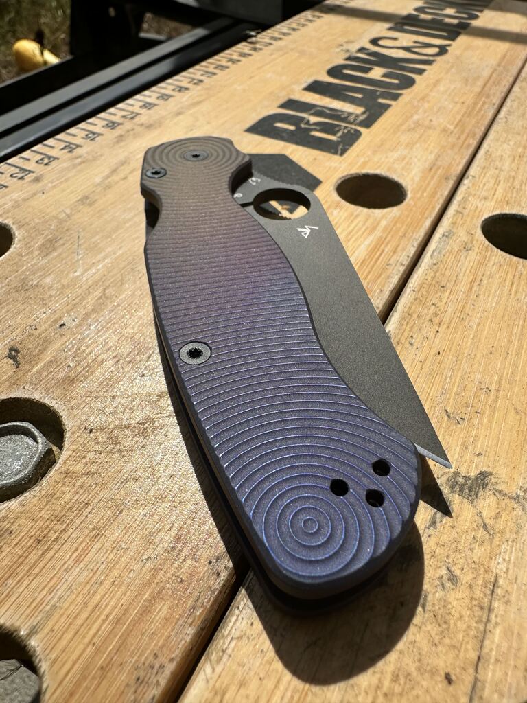 Spyderco Paramilitary 2 (PM2) Titanium Featherweight Lanyard Delete Scale Sets