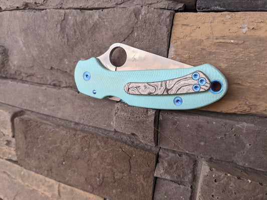 Spyderco Paramilitary 2 (PM2)  Timascus GHOST Clips