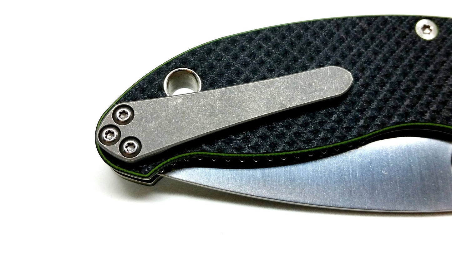 Spyderco Universal 3D Titanium Machined Pocket Clip V2.0