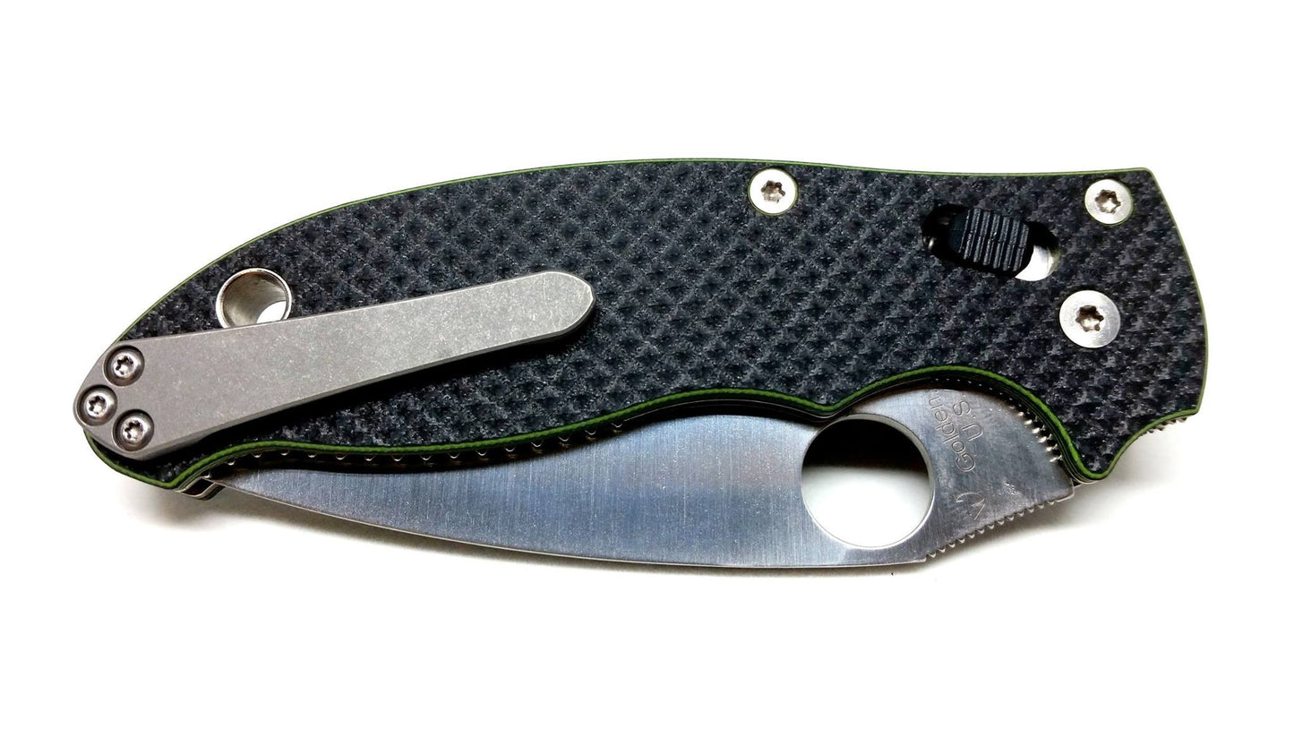 Spyderco Universal 3D Titanium Machined Pocket Clip V2.0