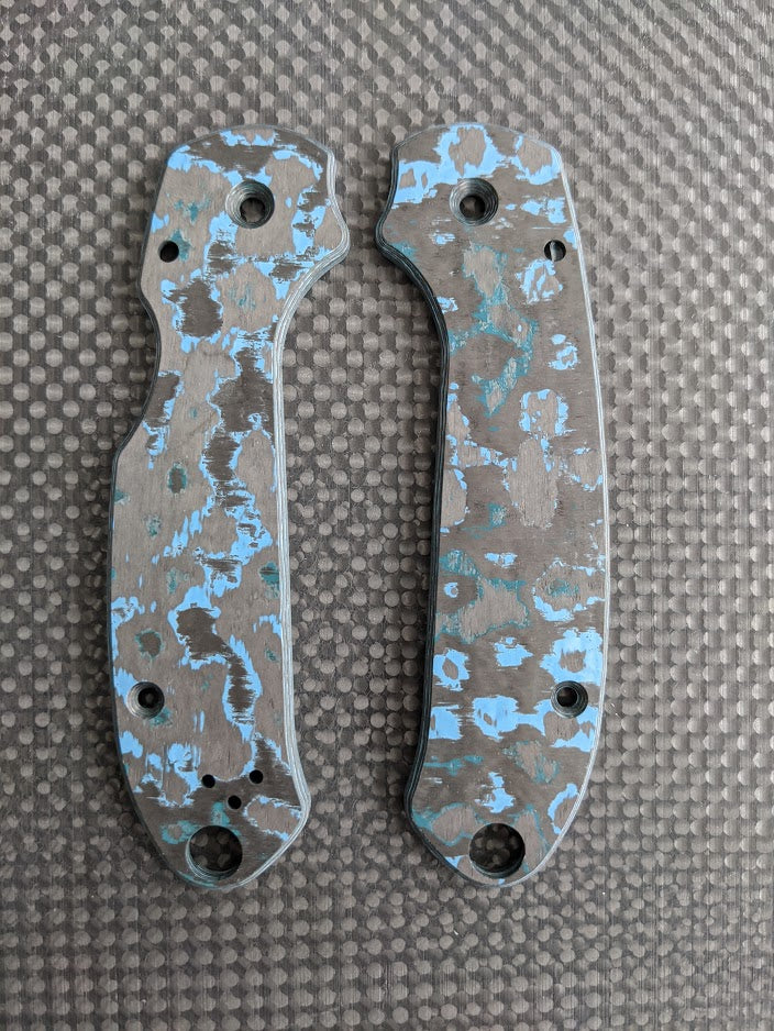 Spyderco Para 3 Skinny Mod Fat Carbon Scale Set