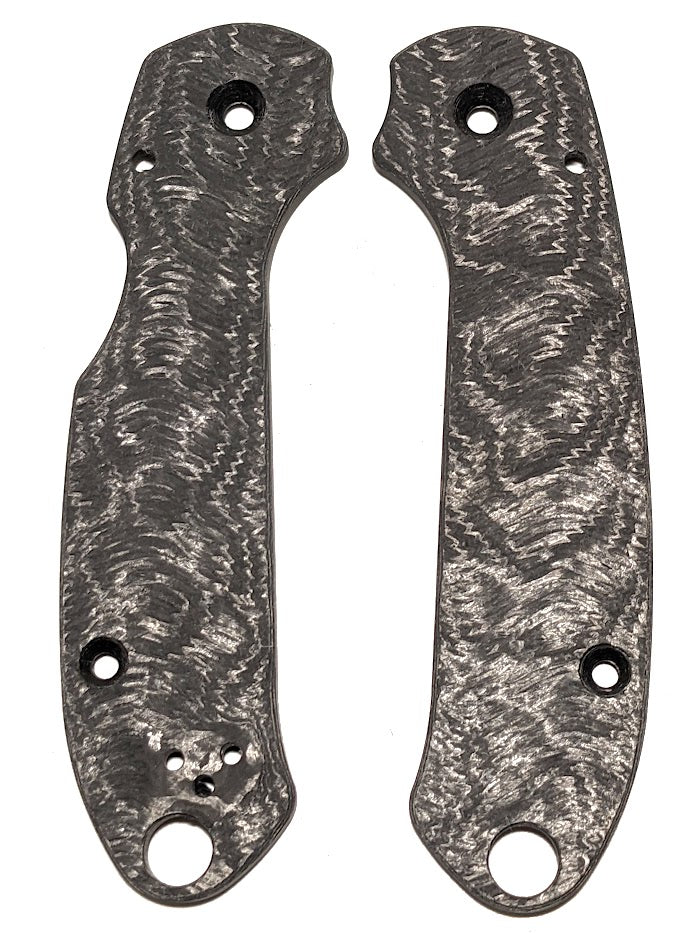 Spyderco Para 3 Skinny Mod Fat Carbon Contoured Sine Wave Scale Set