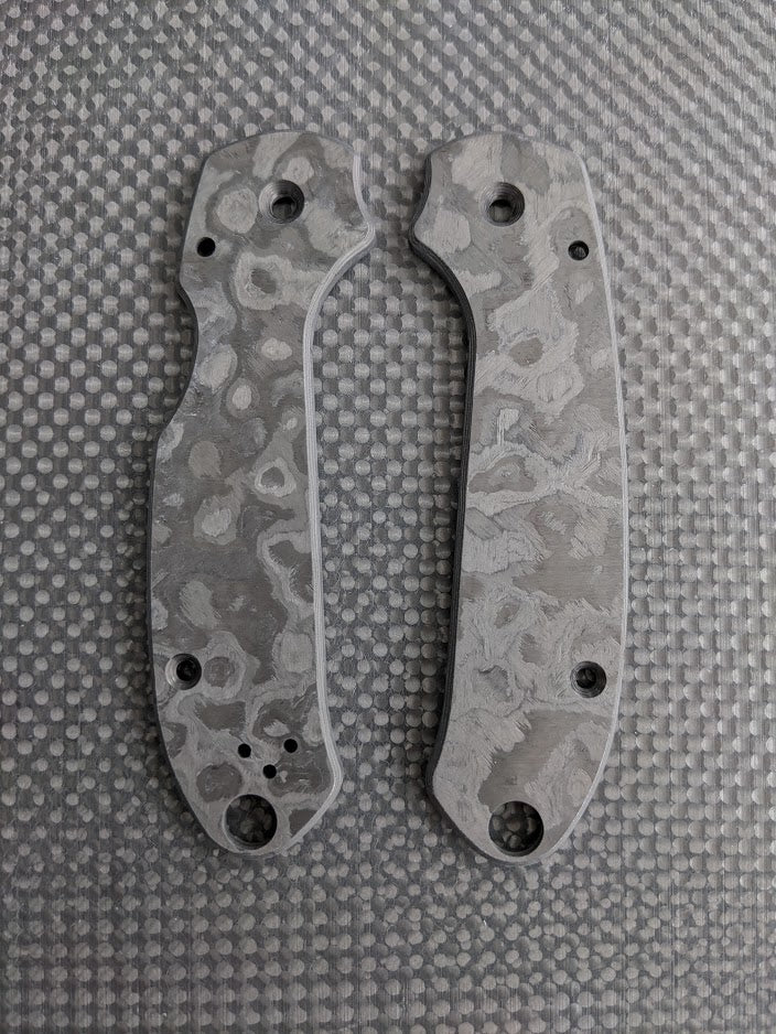 Spyderco Para 3 Skinny Mod Fat Carbon Scale Set