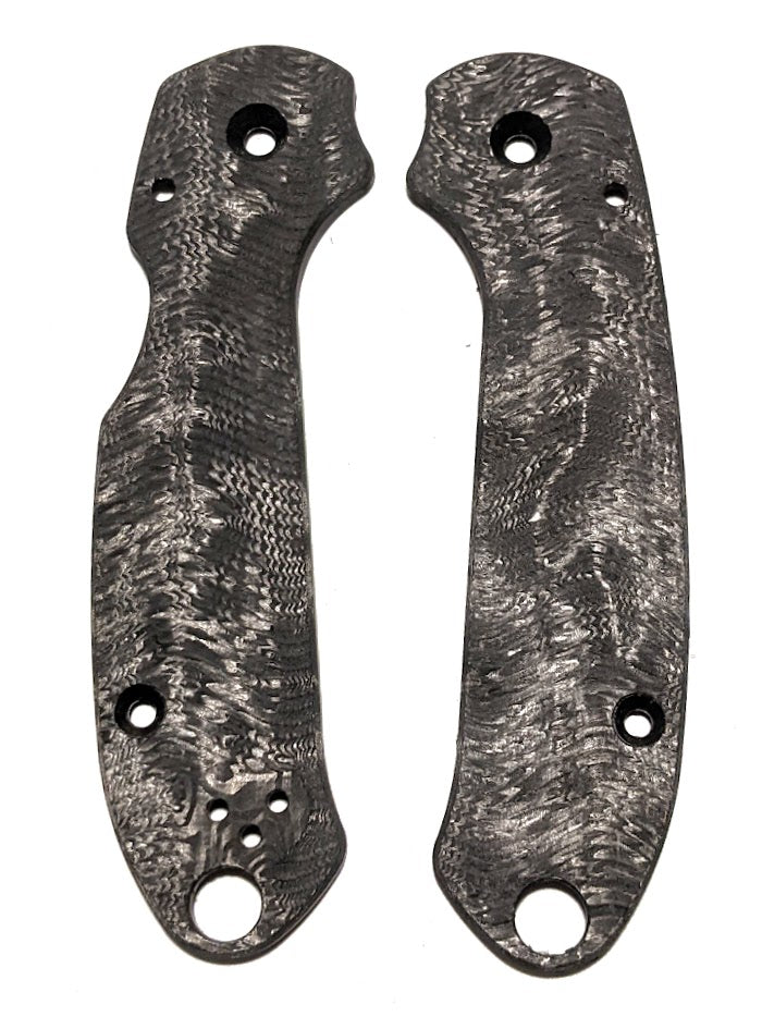 Spyderco Para 3 Skinny Mod Fat Carbon Contoured Sine Wave Scale Set