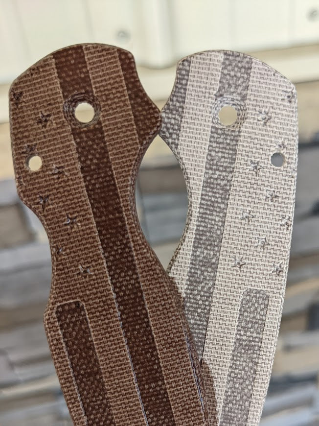 Spyderco Para 3 Micarta FLAG Scale Set