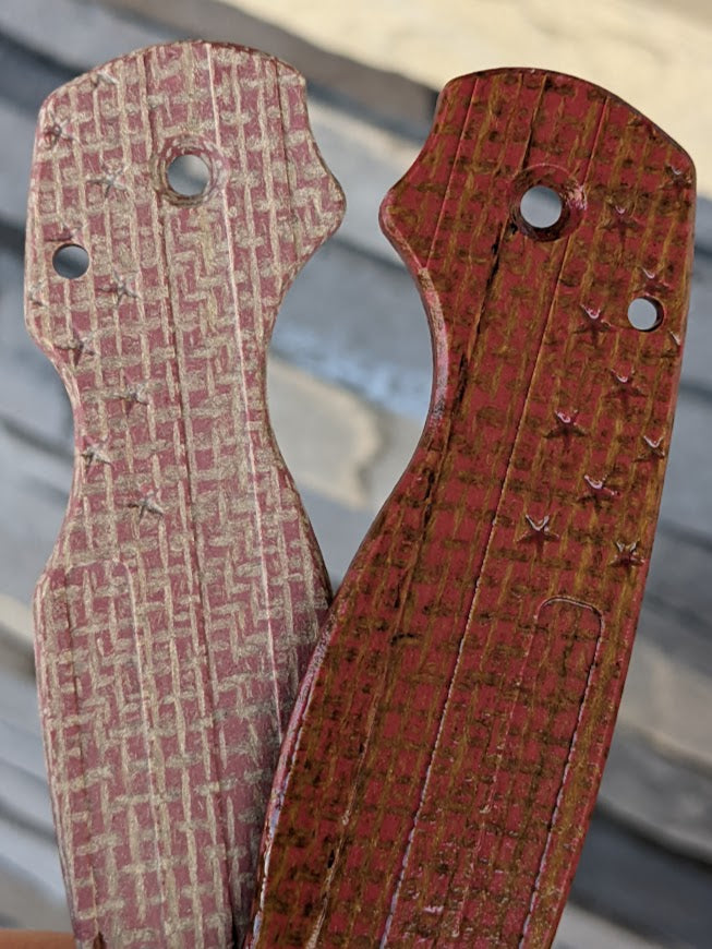 Spyderco Para 3 Micarta FLAG Scale Set