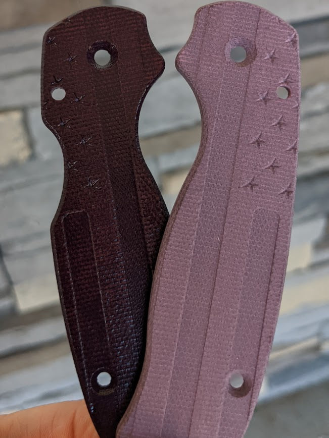 Spyderco Para 3 Micarta FLAG Scale Set