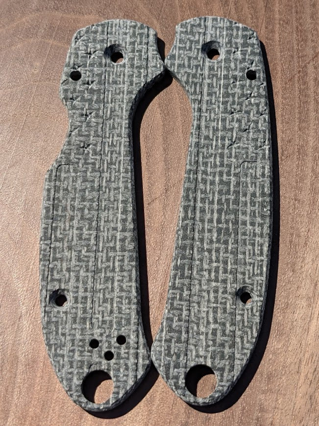 Spyderco Para 3 Skinny Mod FLAG Micarta Scale Set