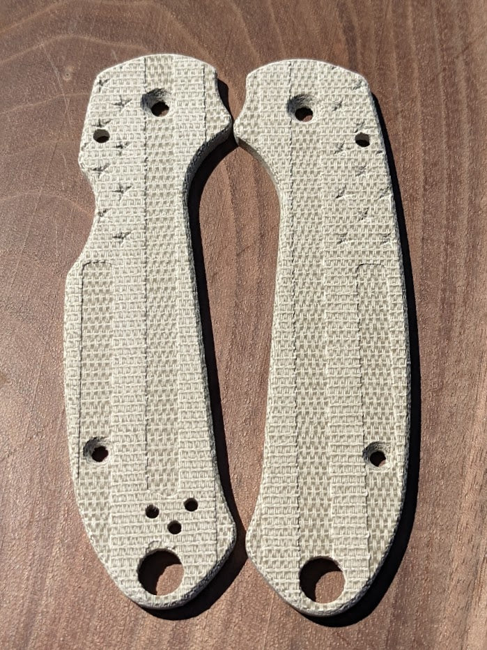 Spyderco Para 3 Skinny Mod FLAG Micarta Scale Set
