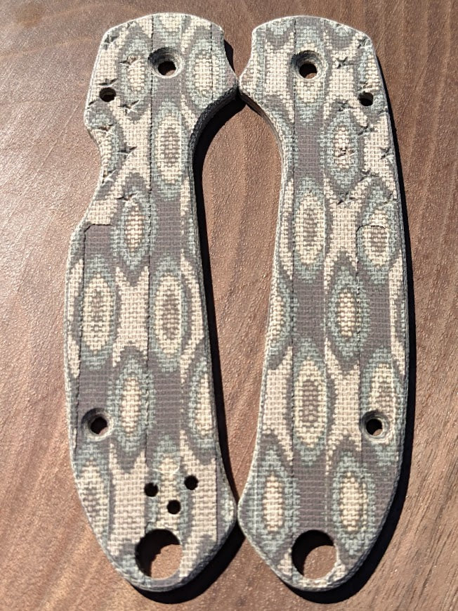 Spyderco Para 3 Skinny Mod FLAG Micarta Scale Set