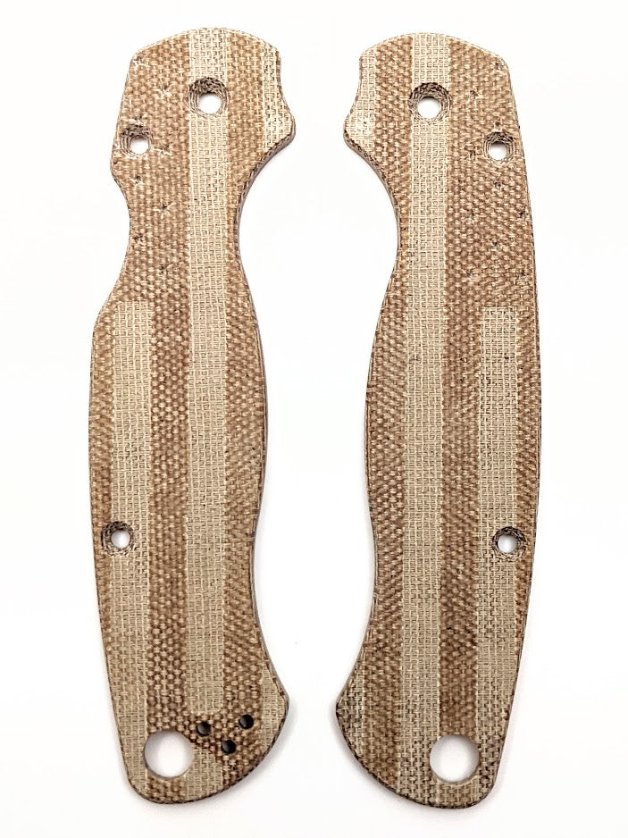 Spyderco Paramilitary 2 (PM2) FLAG Micarta Scale Sets