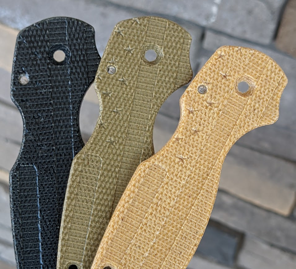 Spyderco Para 3 Micarta FLAG Scale Set