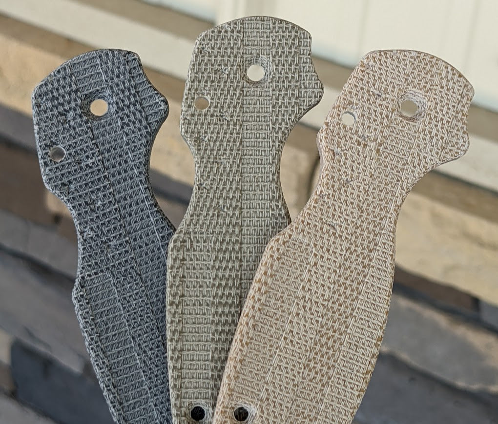 Spyderco Para 3 Micarta FLAG Scale Set