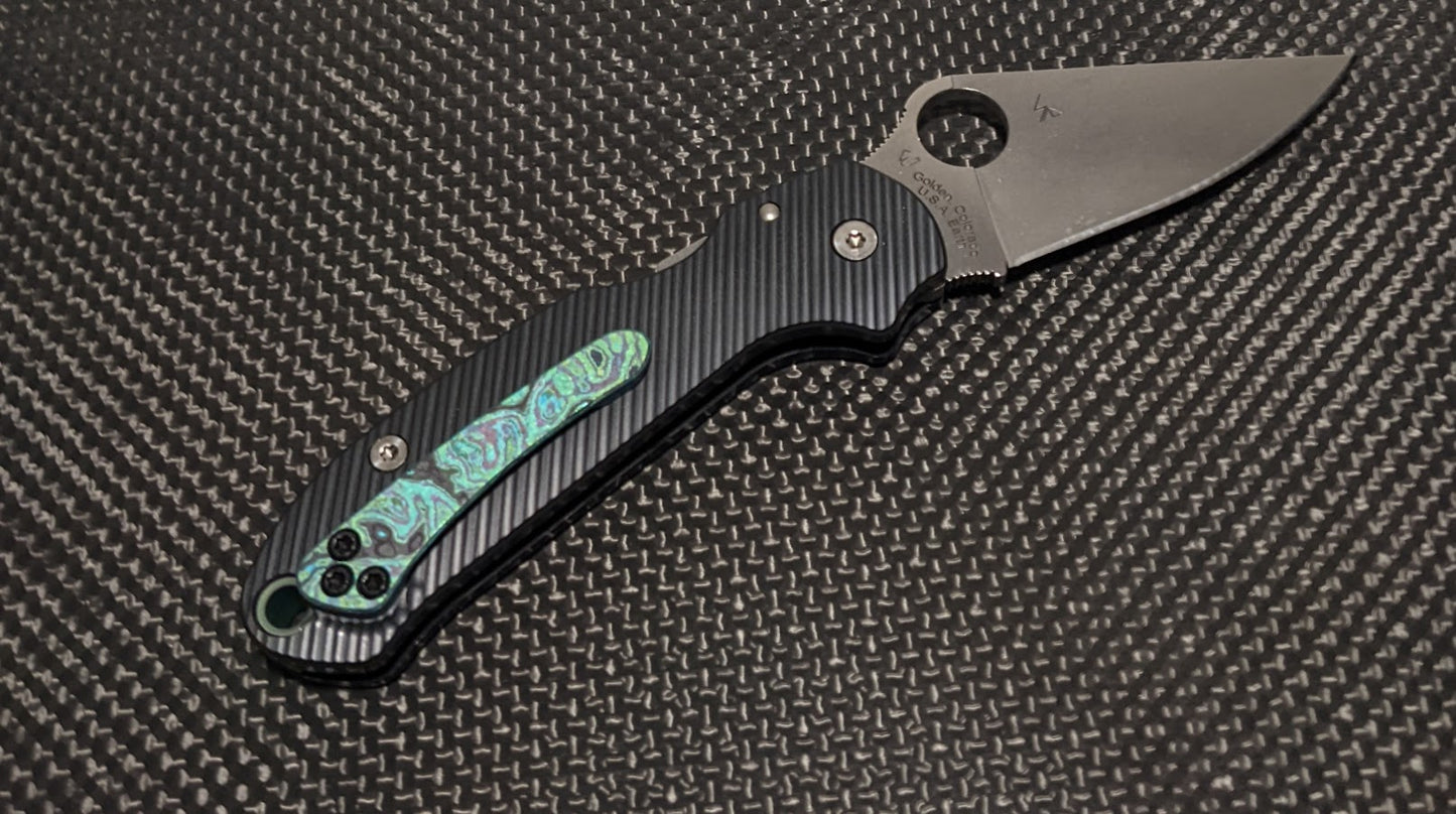 Spyderco PM3 Contoured Skinny Ultem Black Scales Sets
