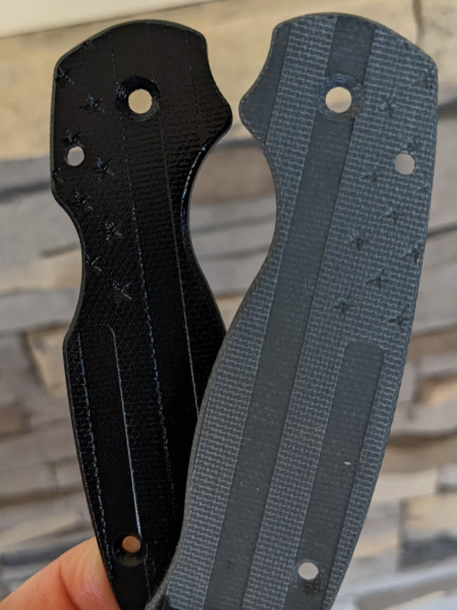 Spyderco Para 3 Micarta FLAG Scale Set