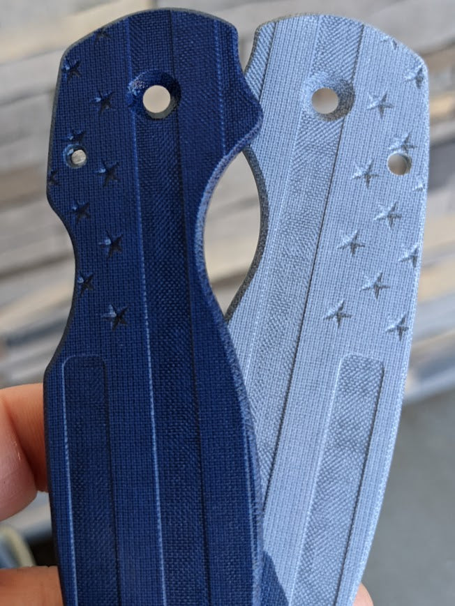 Spyderco Para 3 Micarta FLAG Scale Set