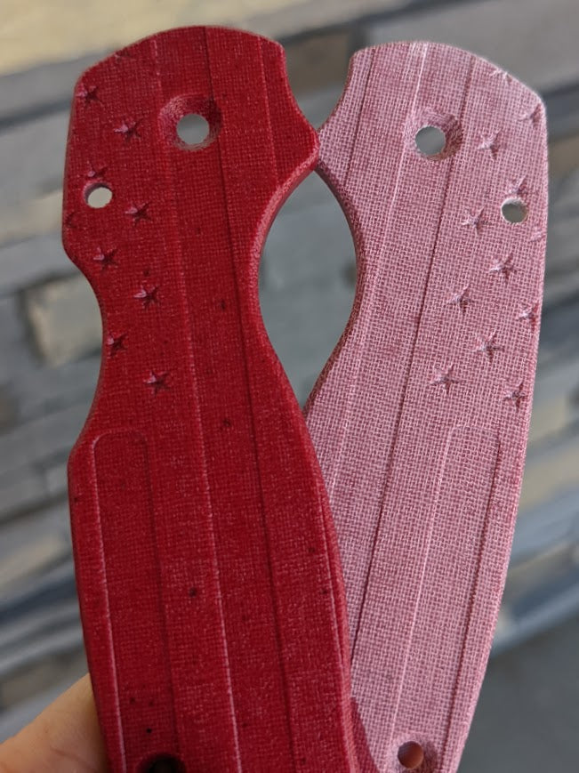 Spyderco Para 3 Micarta FLAG Scale Set